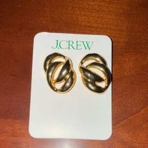 J. Crew Twisted Gold Earrings